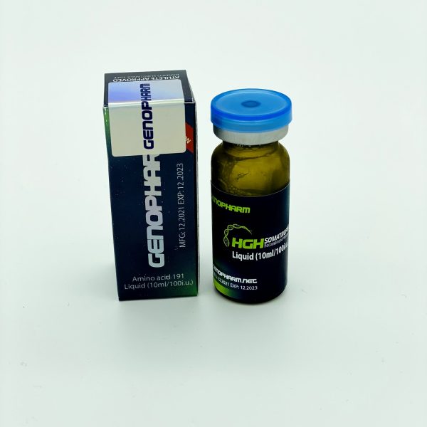 Verpackung HGH Somatropin Liquid 100 IU Genopharm
